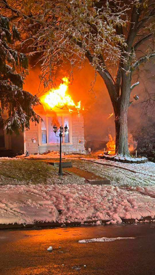 Angola Fire Department Battles House Fire Early Monday Morning