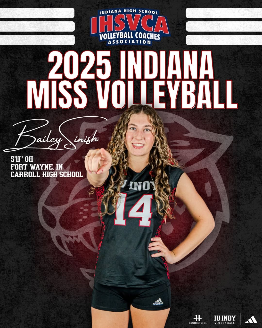 Carroll’s Bailey Sinish Wins 2025 Miss Volleyball After Dominant Championship Run