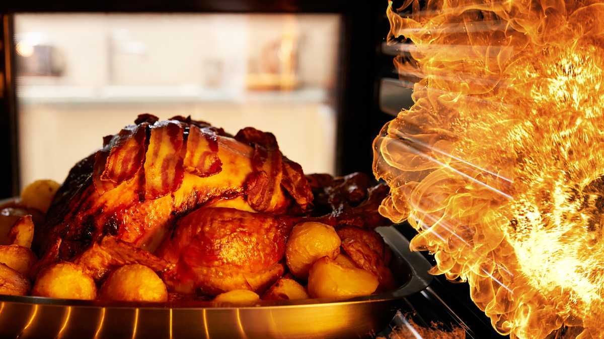 Kitchen Fire Risks Surge on Thanksgiving, Red Cross Says