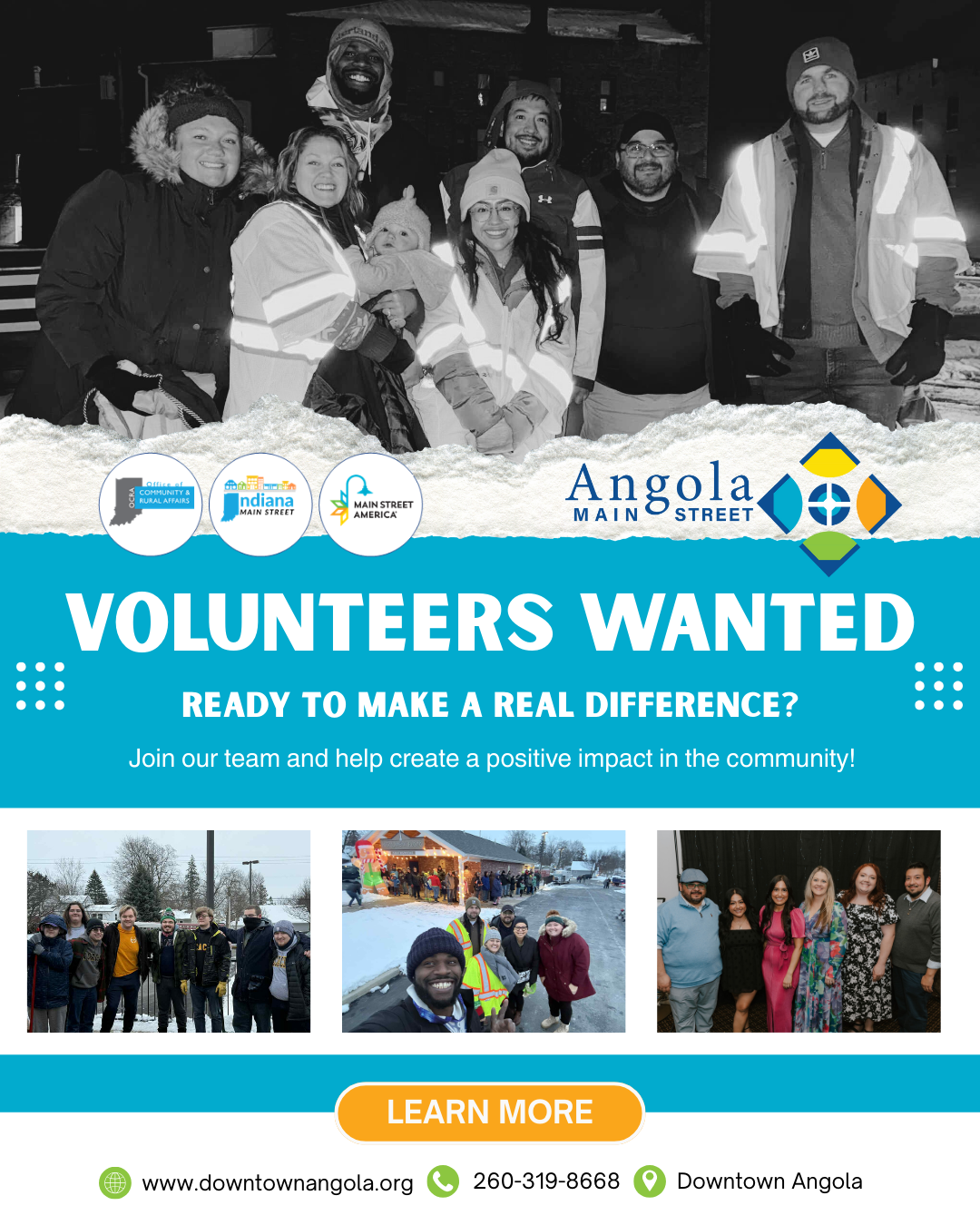 Help Downtown Shine: Angola Main Street Looks for Volunteers