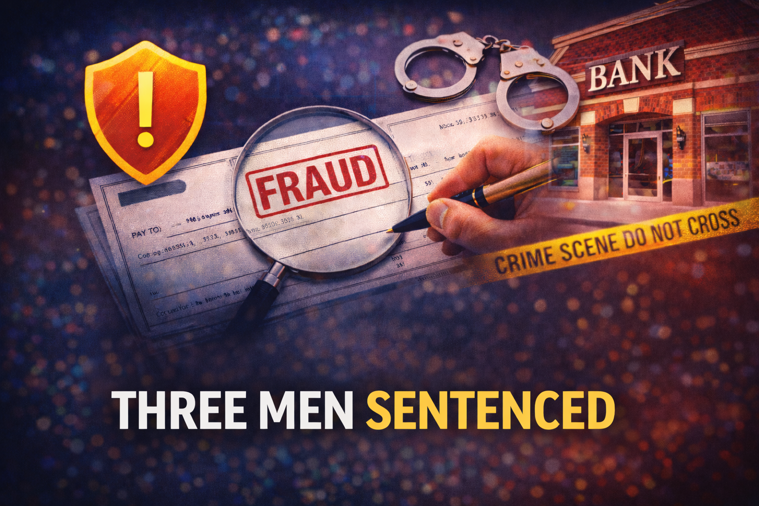 Three men sentenced in multi-state check fraud scheme targeting Indiana banks