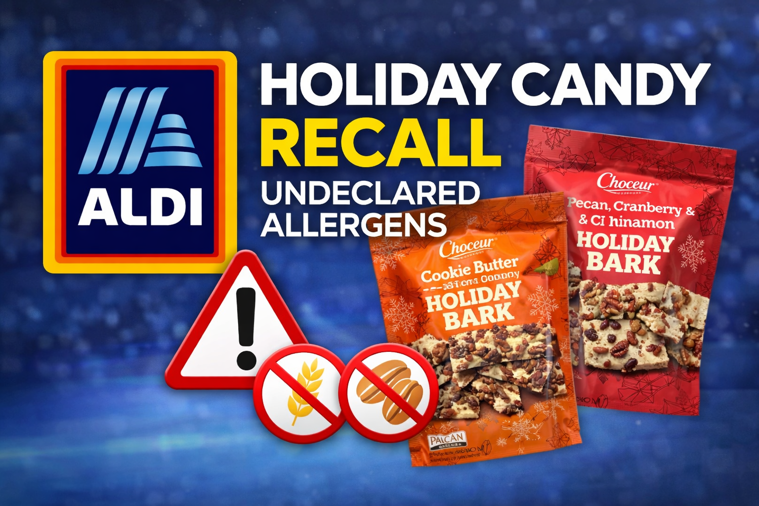 Aldi Recalls Two Holiday Candy Products Over Undeclared Allergens