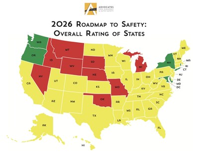 Michigan Earns Red Flag on Traffic Safety, Lags Behind Indiana and Ohio