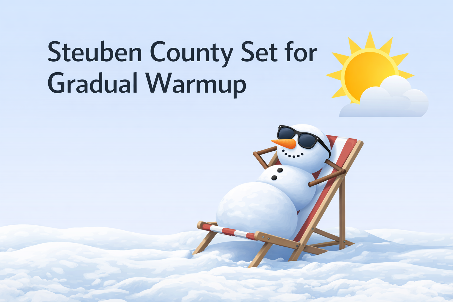 Steuben County Set for Gradual Warmup as Temperatures Climb Into the 50s