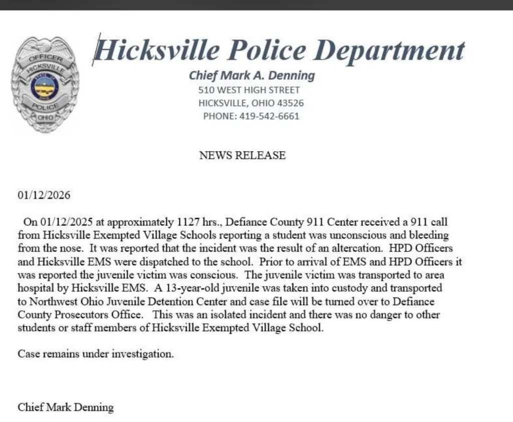 Hicksville School Fight Sends One Student to Hospital, Another Taken into Police Custody