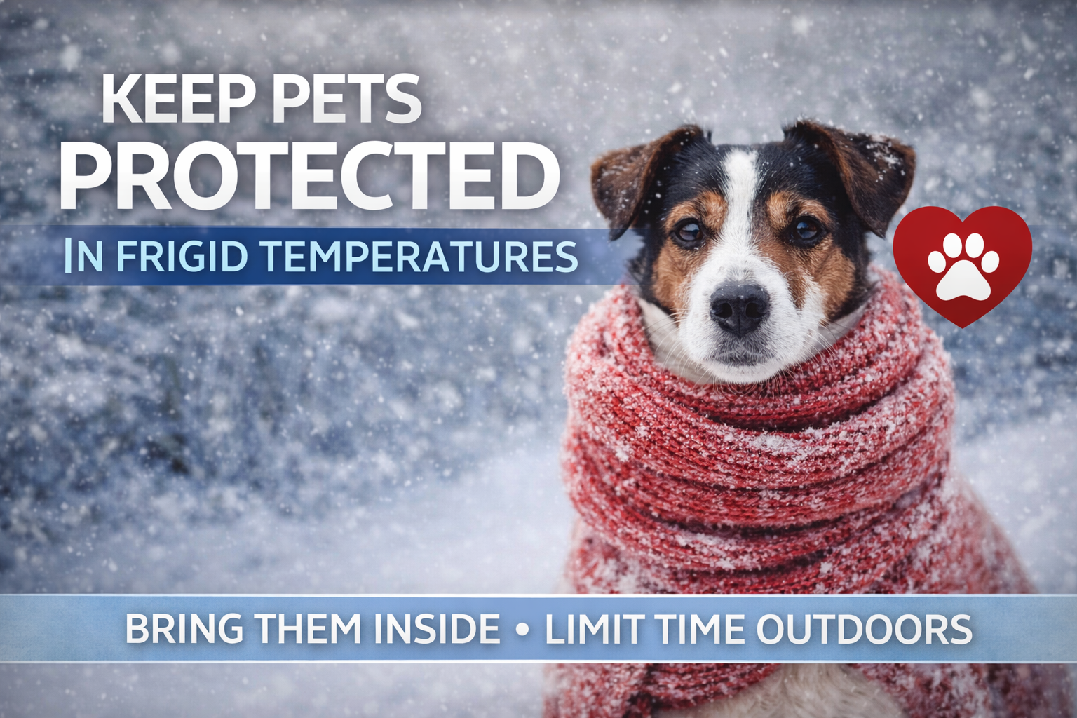 Animal shelter urges pet owners to protect pets as Arctic cold grips Fort Wayne