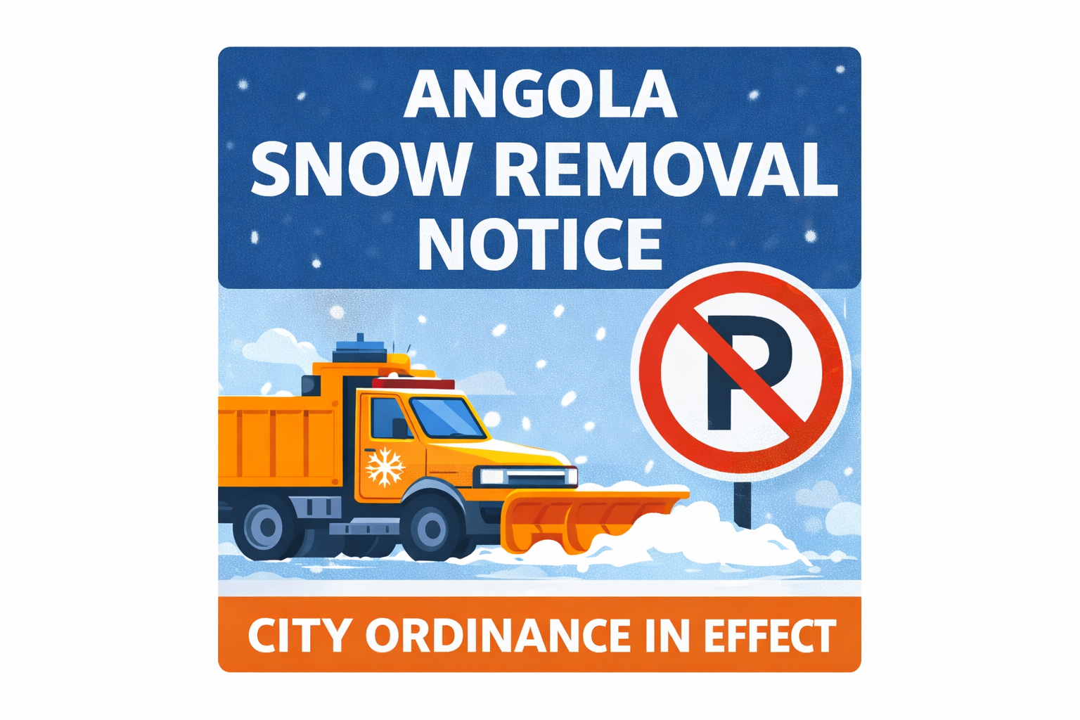 Angola Snow Removal Ordinance In Effect