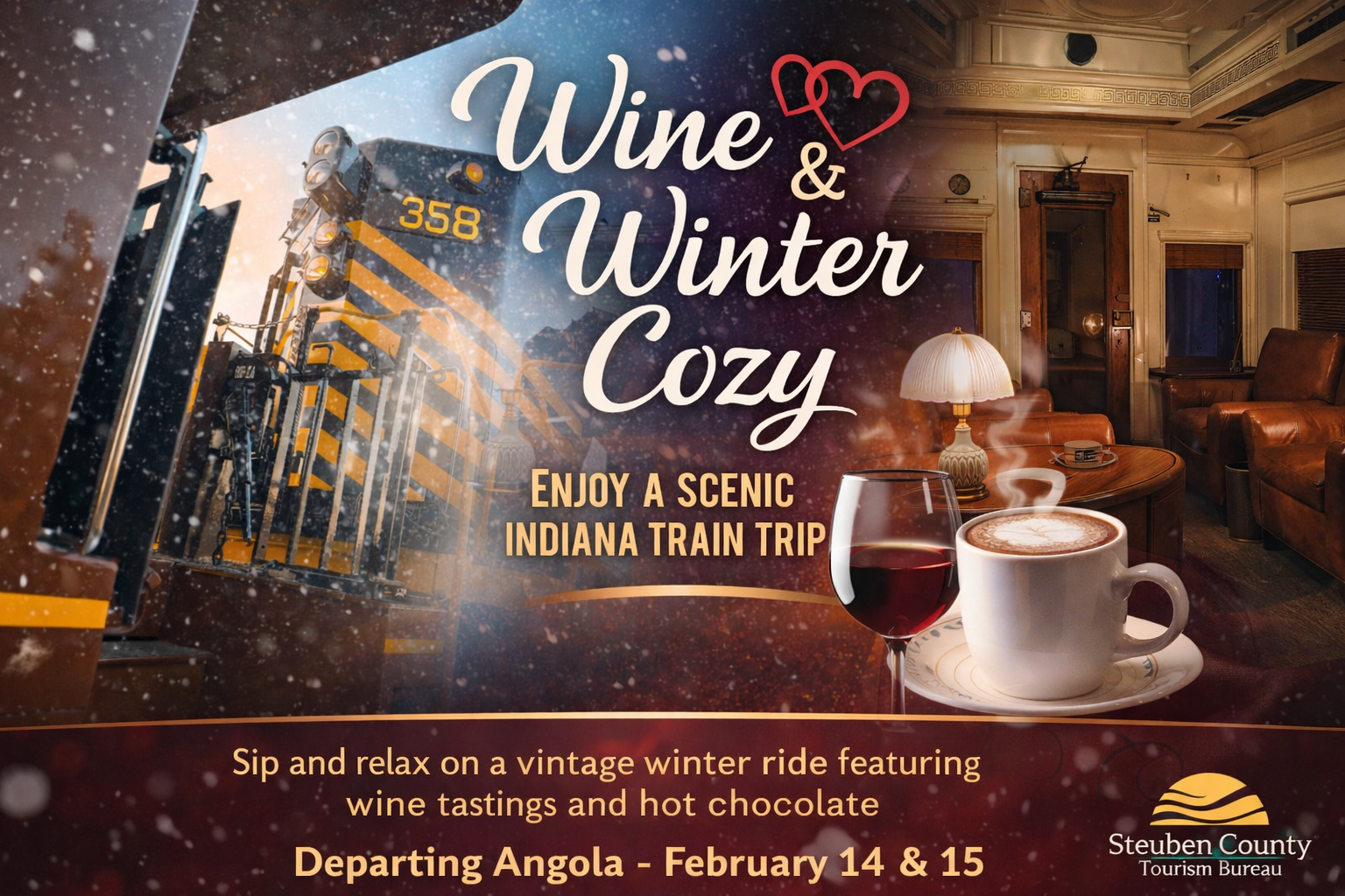 All Aboard for Valentine's Weekend: Wine, Chocolate and Cozy Train Rides Roll Into Angola