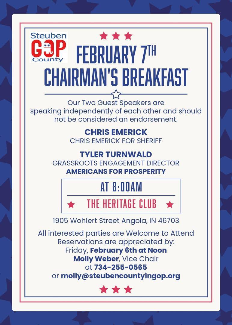 GOP Breakfast Launches Primary Season in Steuben County