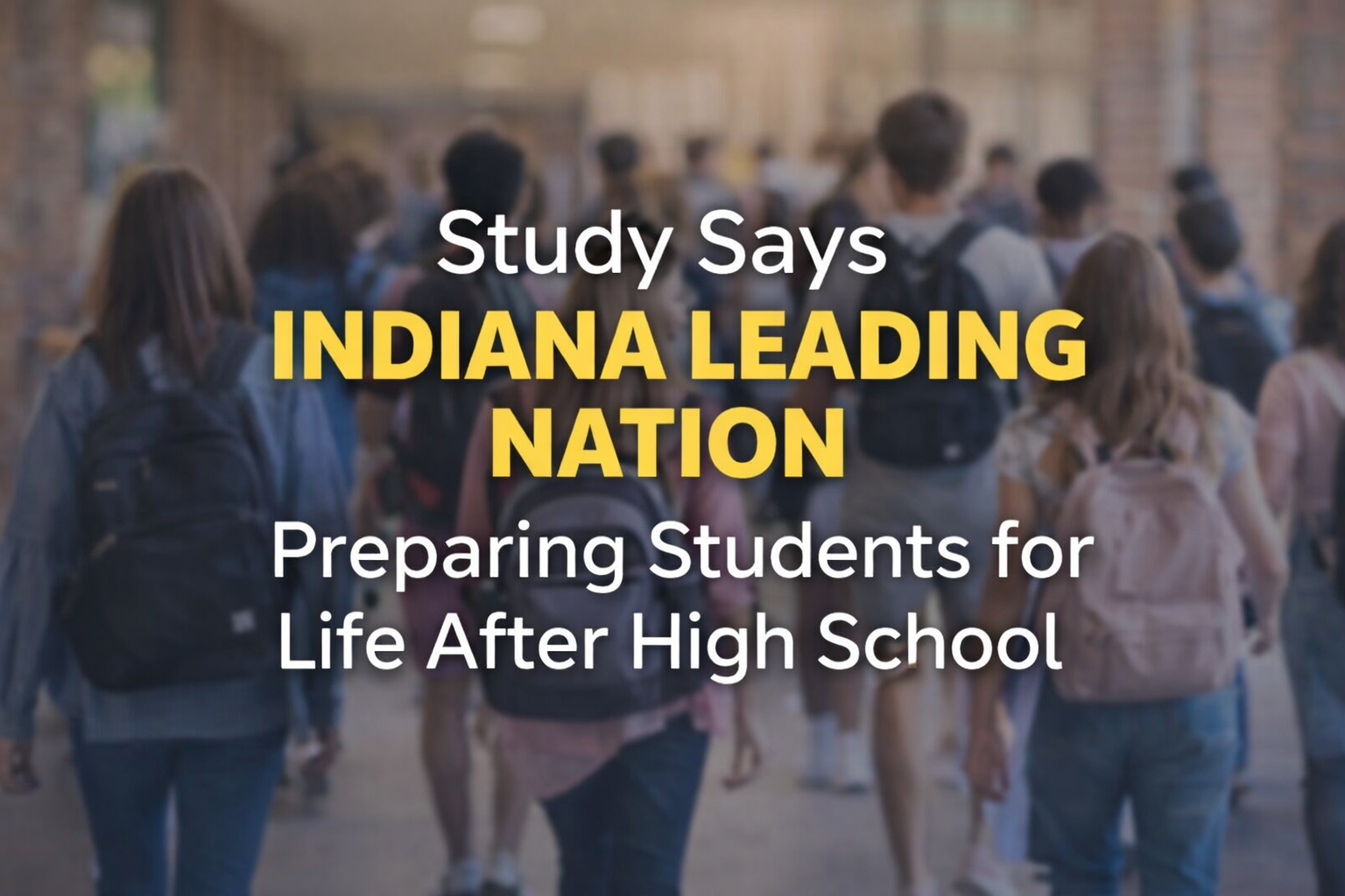Study Says Indiana Leading Nation in Preparing Students for Life After High School
