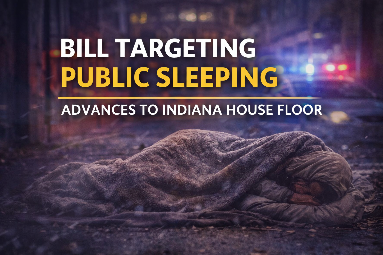 Bill Targeting Public Sleeping Advances To Indiana House Floor