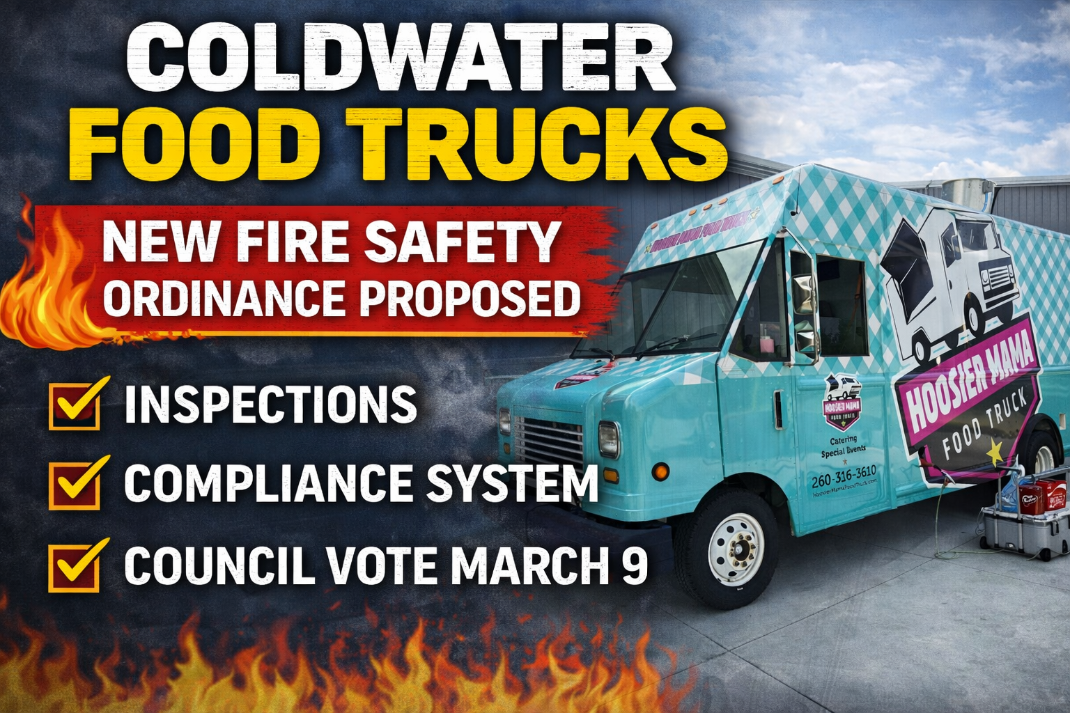 Coldwater Council Considers Updated Fire Code Rules For Food Trucks