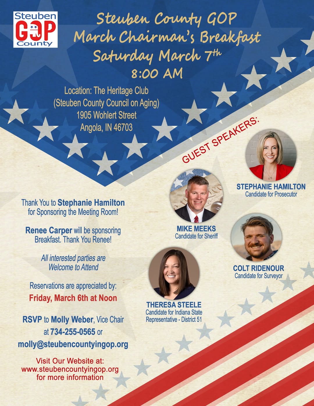 Four GOP Candidates Set to Speak at Steuben Breakfast