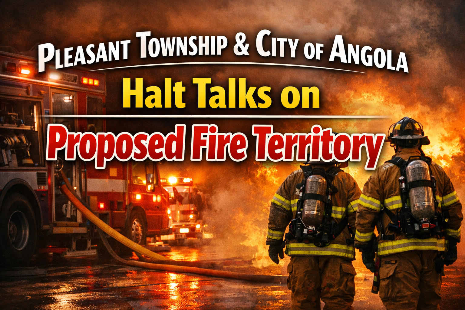 Pleasant Township & City of Angola Halt Talks on Proposed Fire Territory