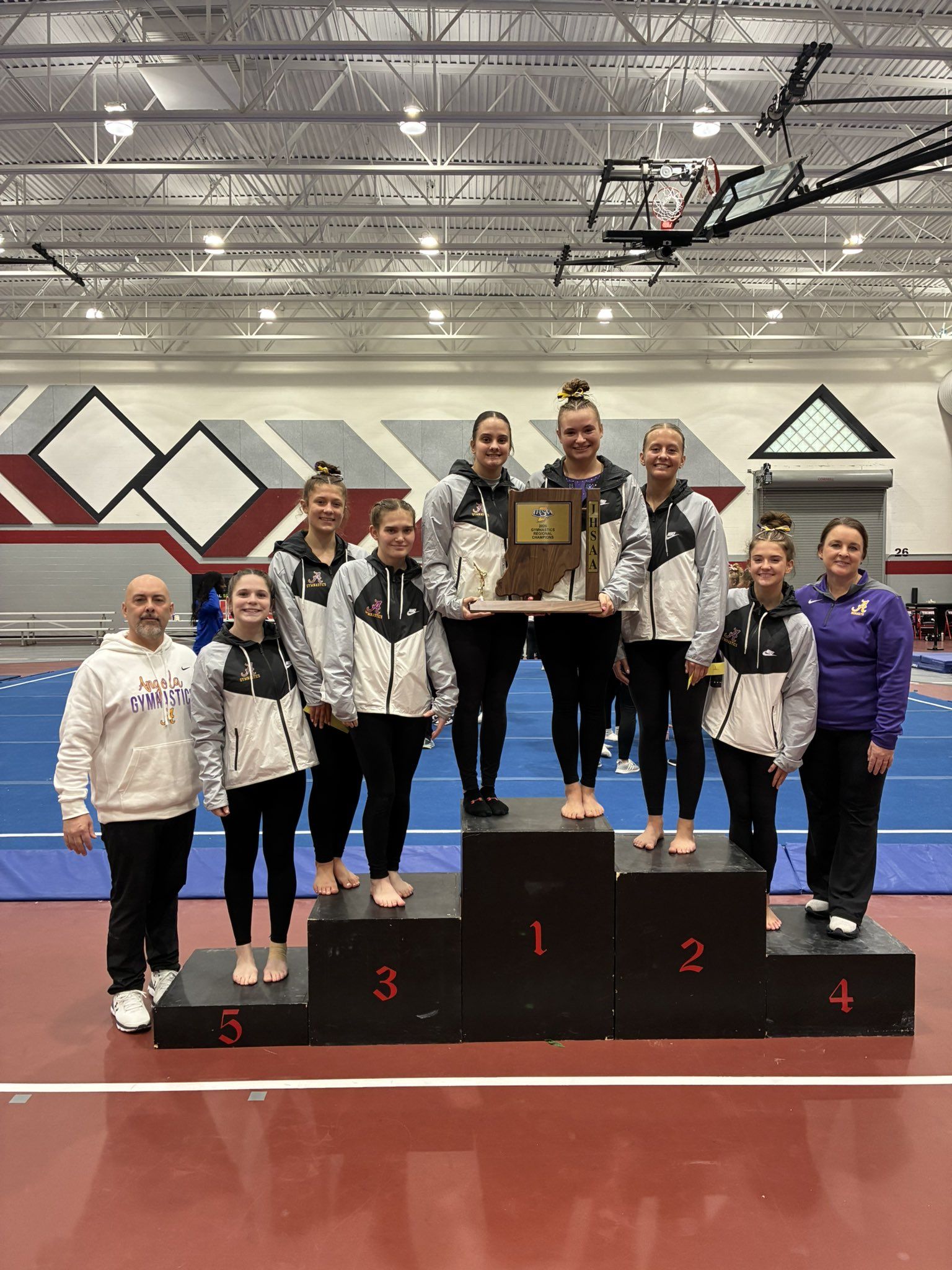 Angola Gymnastics Wins First Regional Title in Program History
