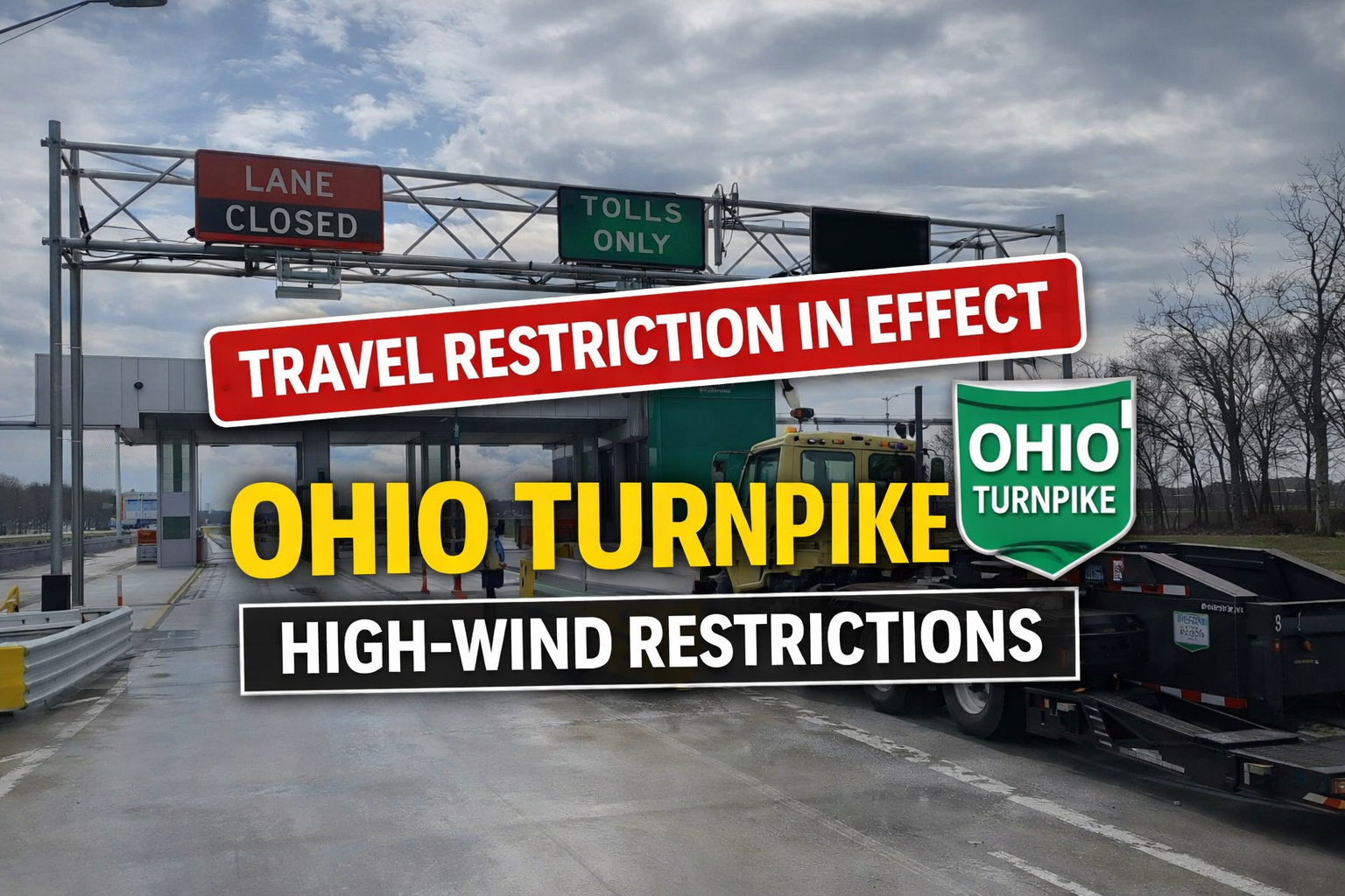 Ohio Turnpike Restricts High-Profile Vehicles Due to Strong Winds