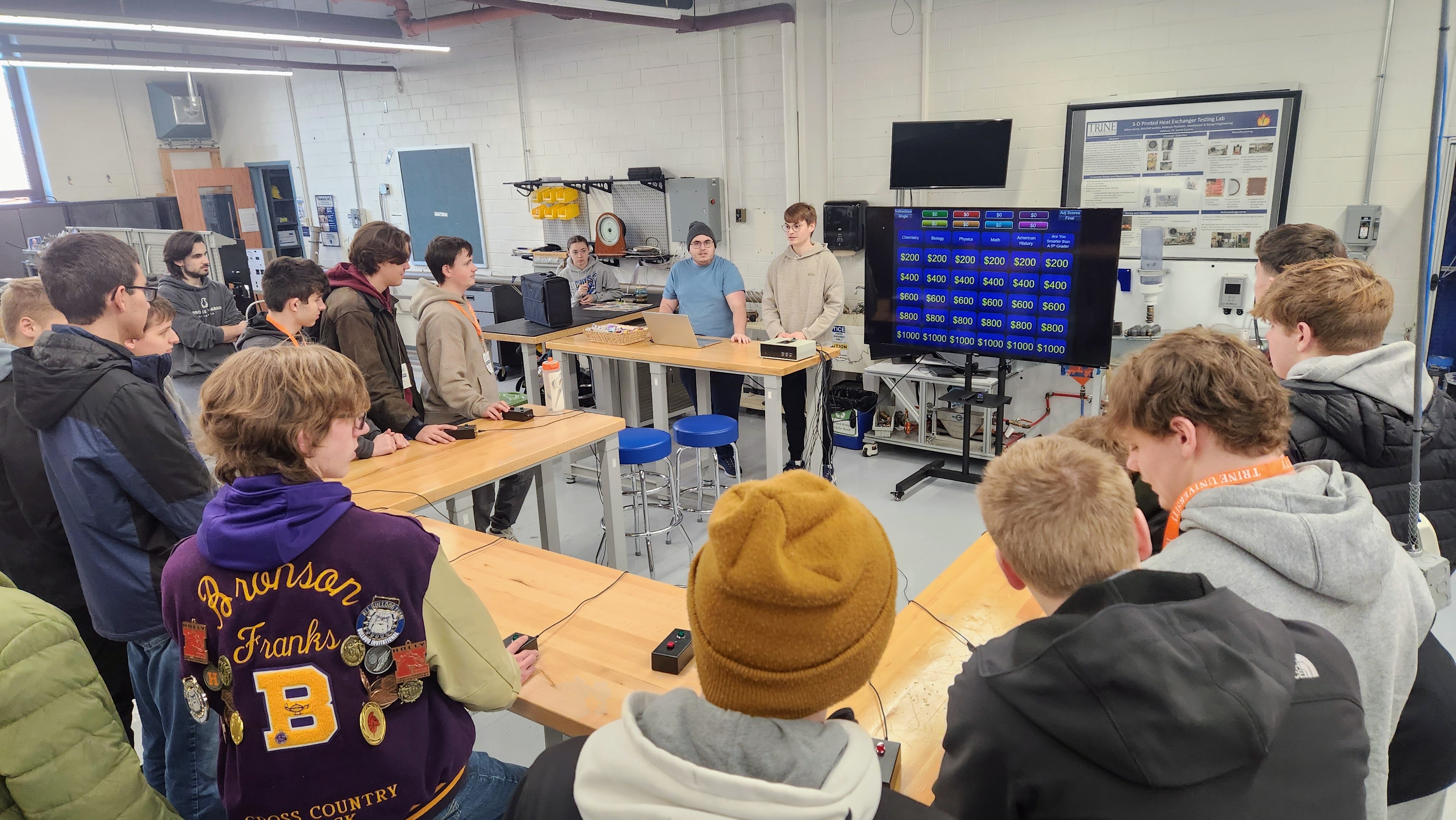 Trine Hosts Students for Hands-On STEM, AI Event