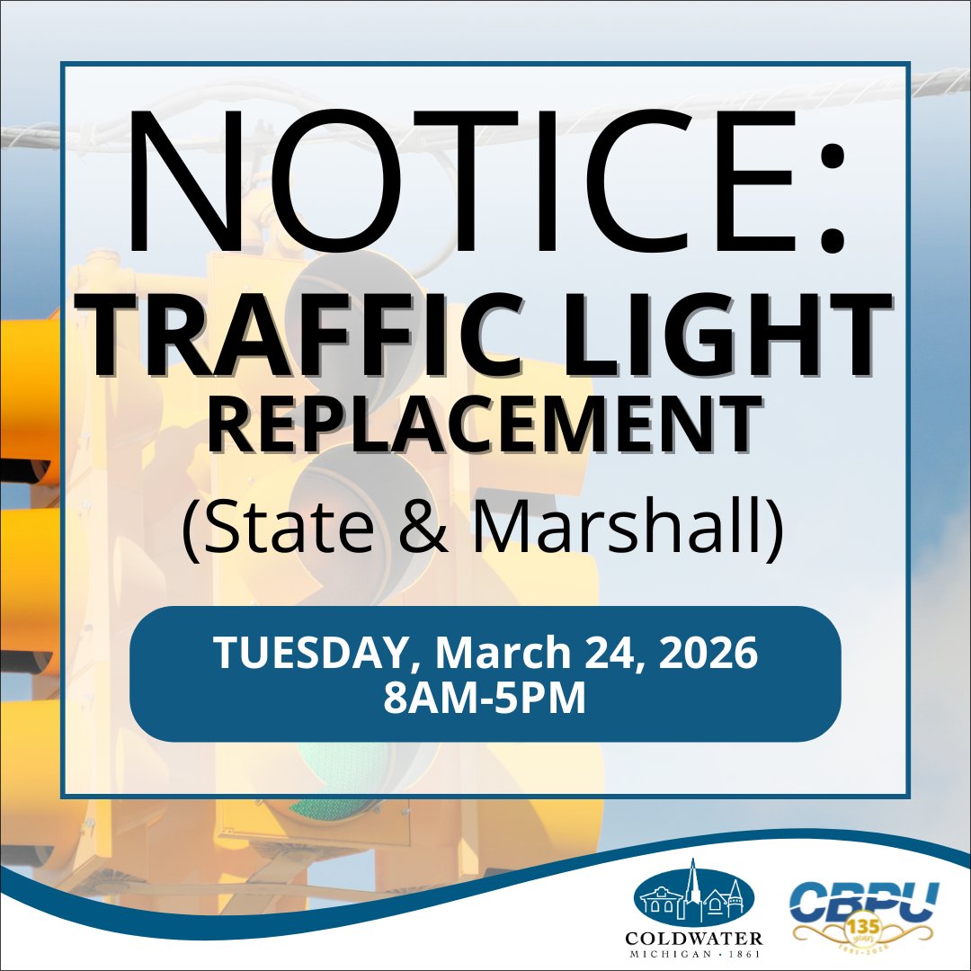 Coldwater Begins Traffic Signal Upgrade, Continues Lead Line Replacement