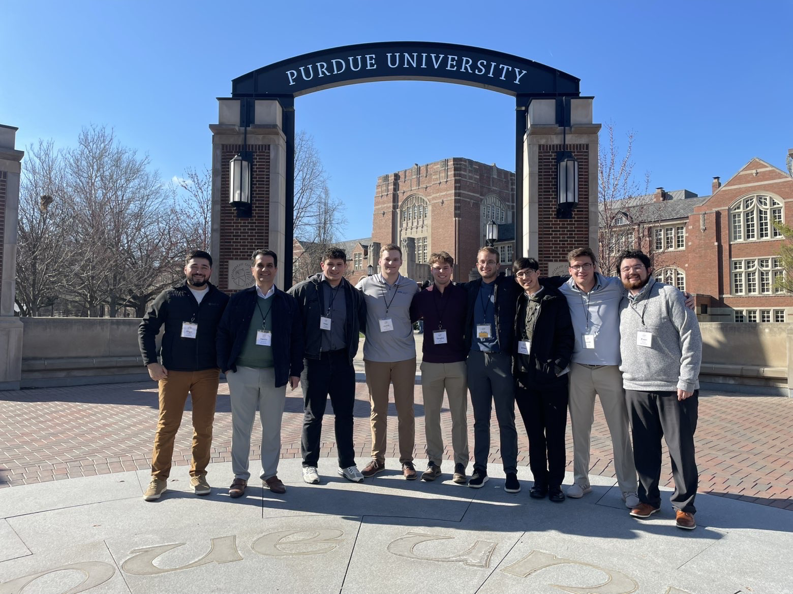 Trine Civil Engineering Students Attend Purdue Road School