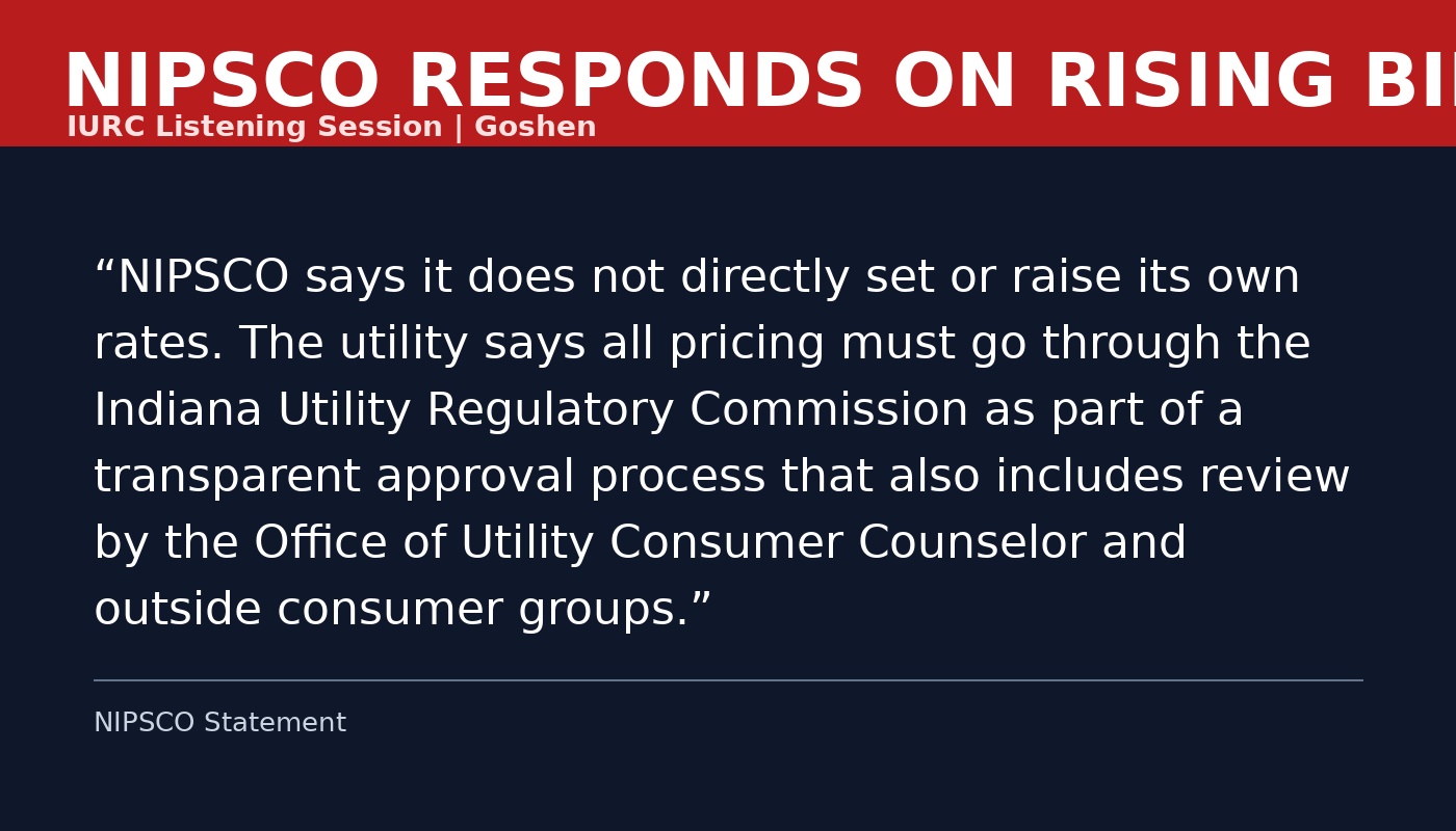 NIPSCO Customers Push Back On Rising Bills At Elkhart County Session
