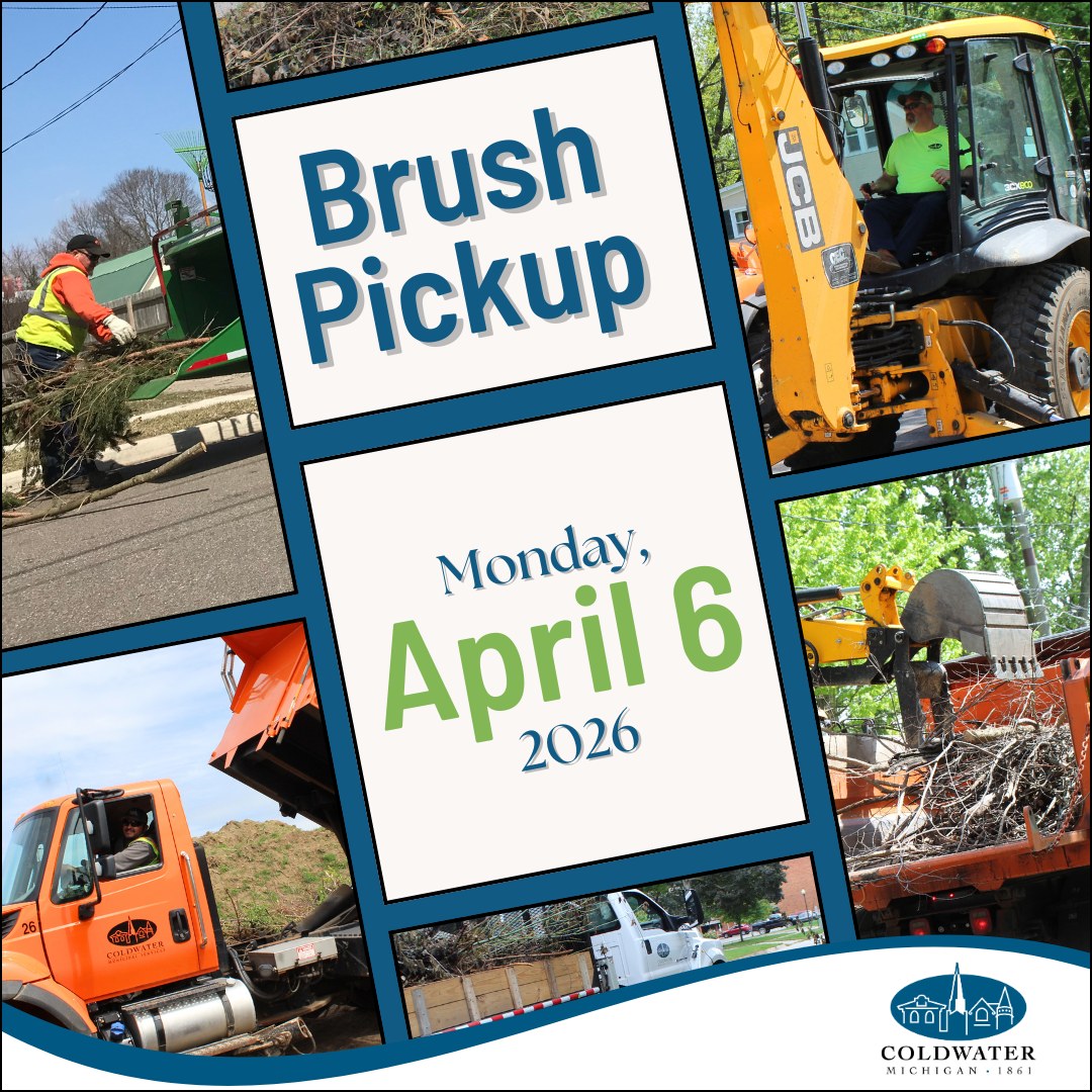 Coldwater Spring Yard Waste, Brush Pickup Begins Monday