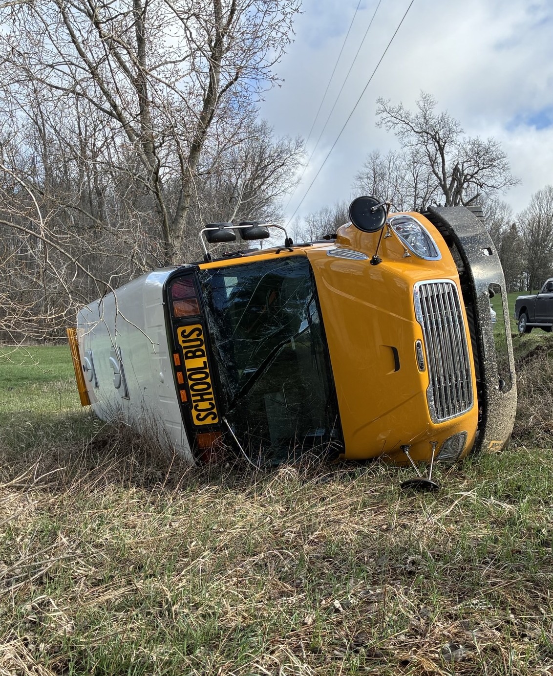 MSD Driver Cited After School Bus Overturns In Otsego Township