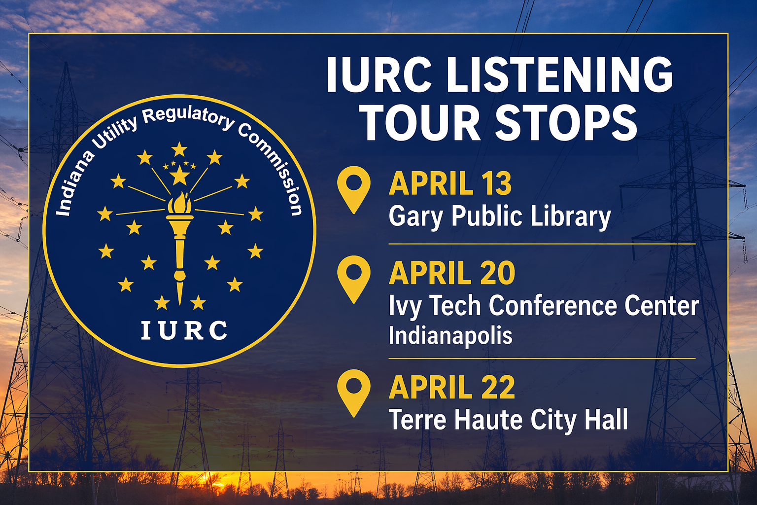 IURC Continues Statewide Listening Sessions On Rising Utility Bills