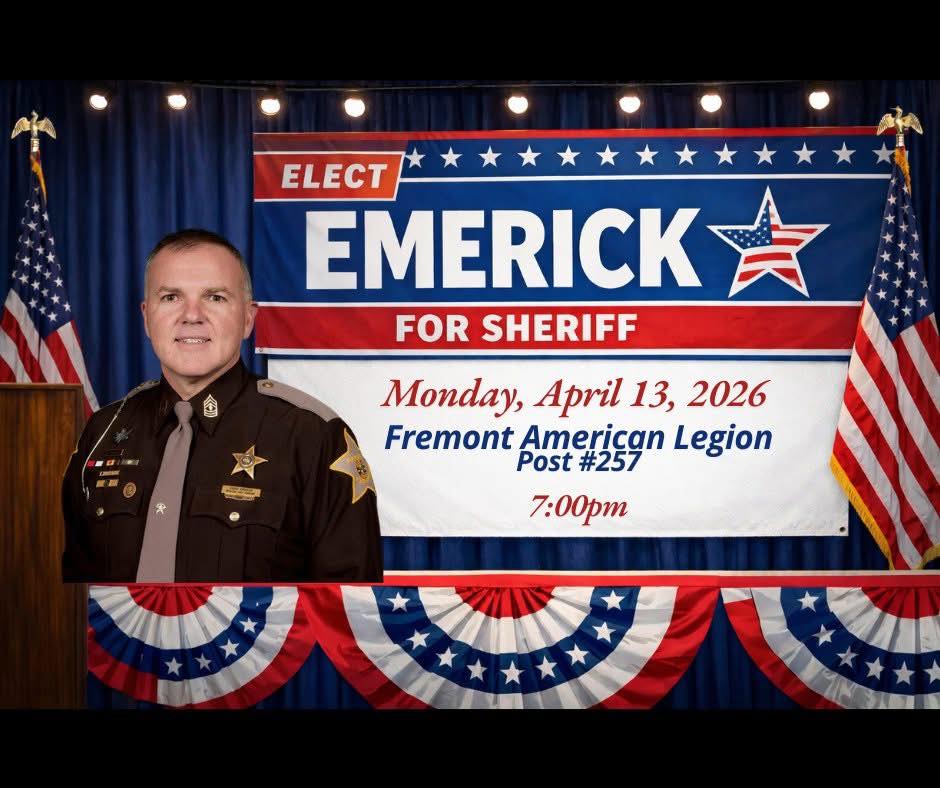 Sheriff Candidate Brian Emerick Hosting Fremont Speaking Event Tonight