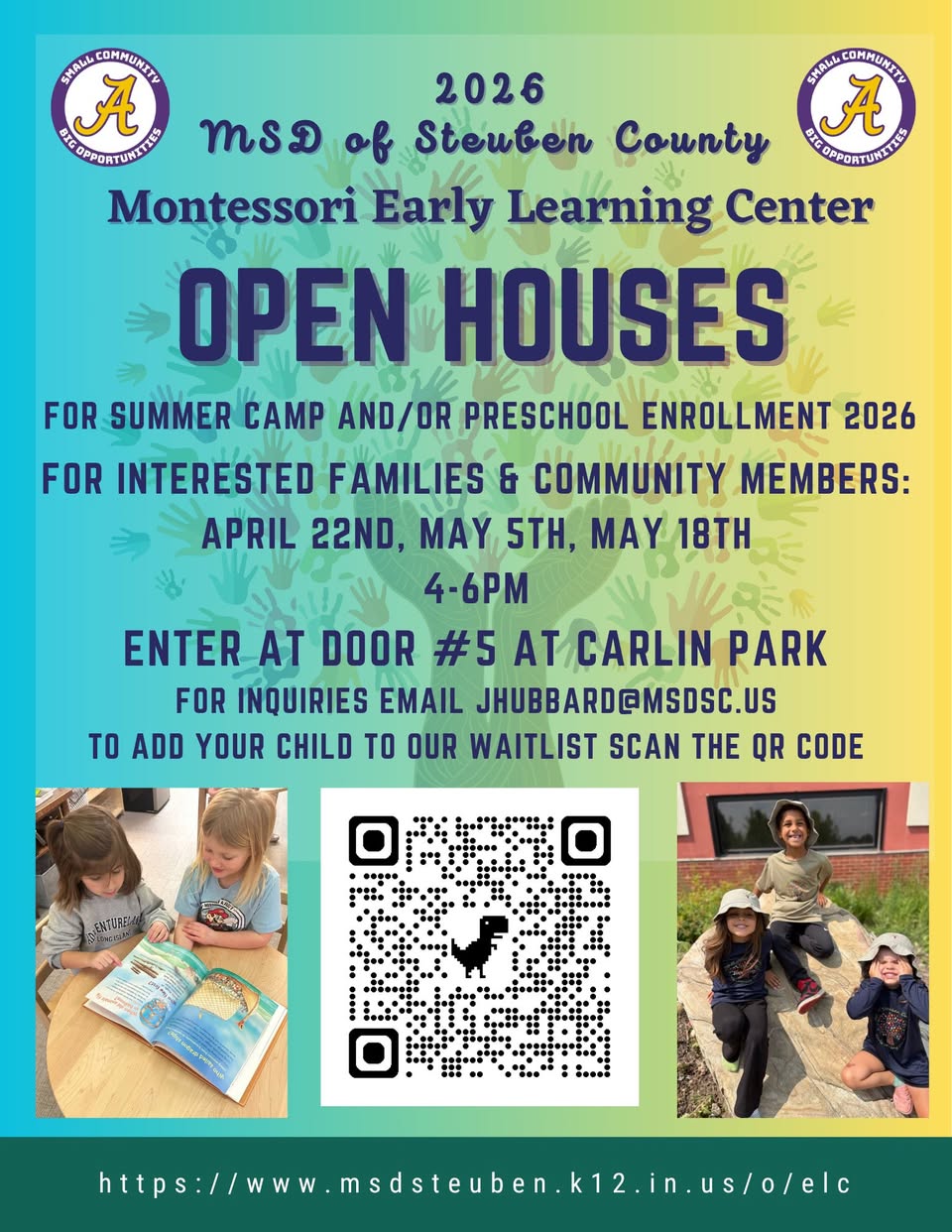 Open House Set Wednesday at Montessori Early Learning Center