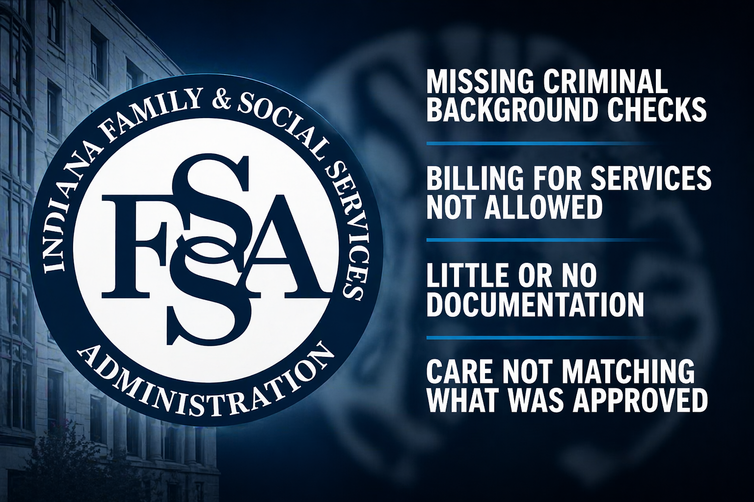 Indiana Finds Nearly $200 Million in Improper Payments in Attendant Care Audits