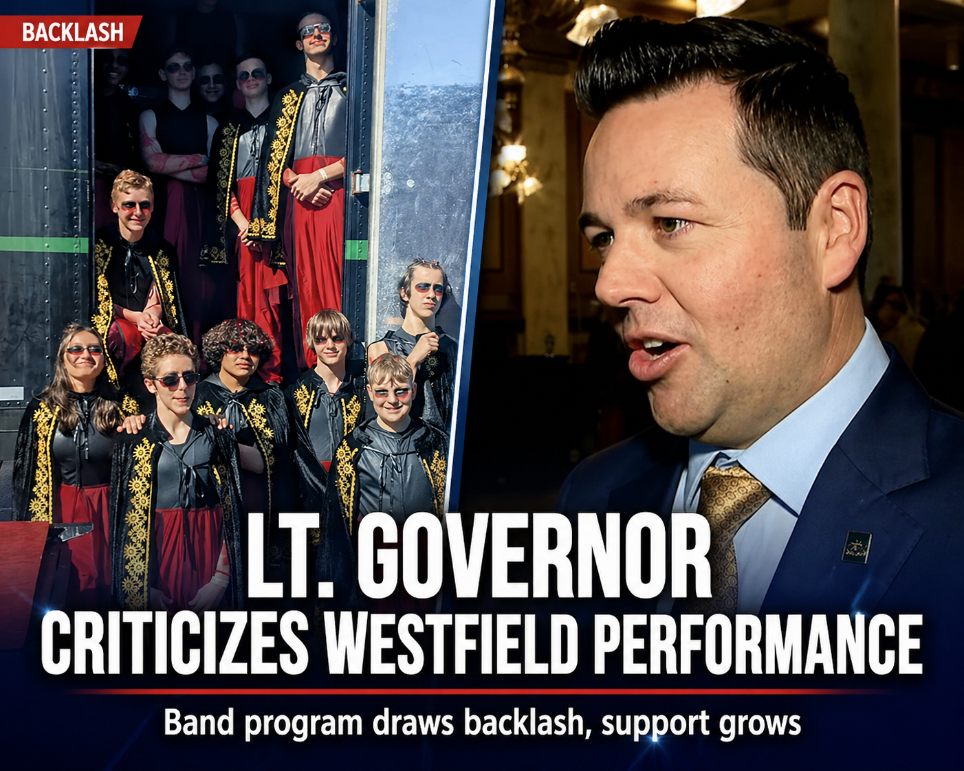 Lt. Governor Criticizes Westfield Band Performance, Draws Backlash