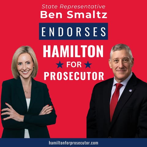 State Rep. Smaltz Endorses Hamilton For Steuben County Prosecutor
