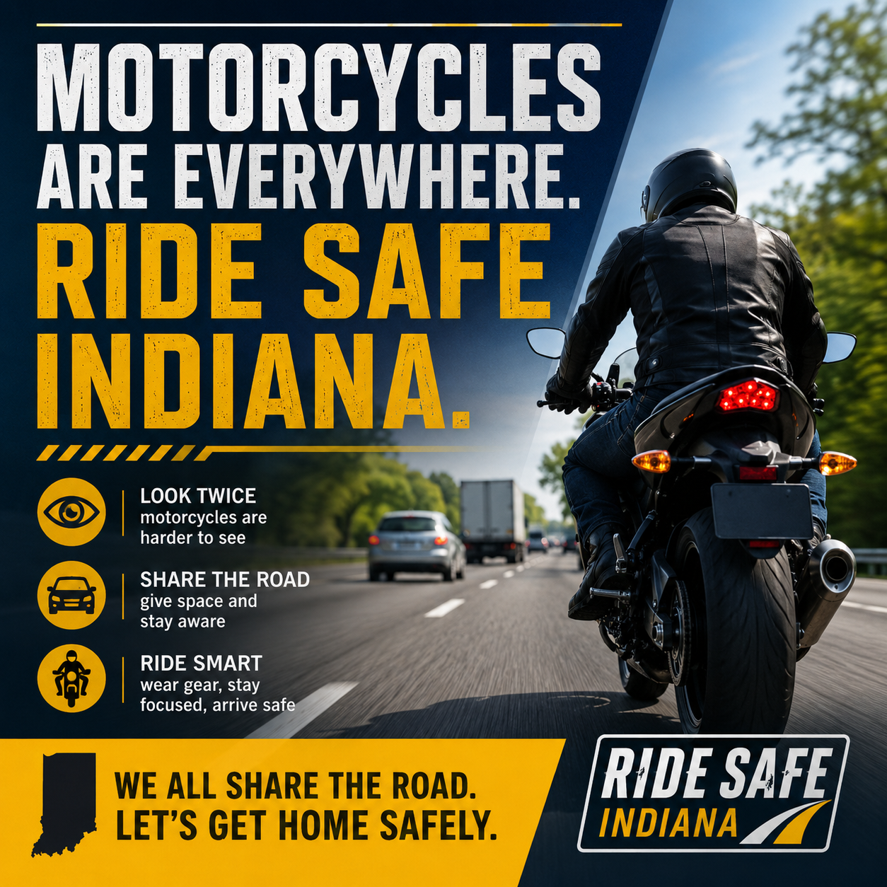 Indiana Officials Mark Motorcycle Safety Awareness Month
