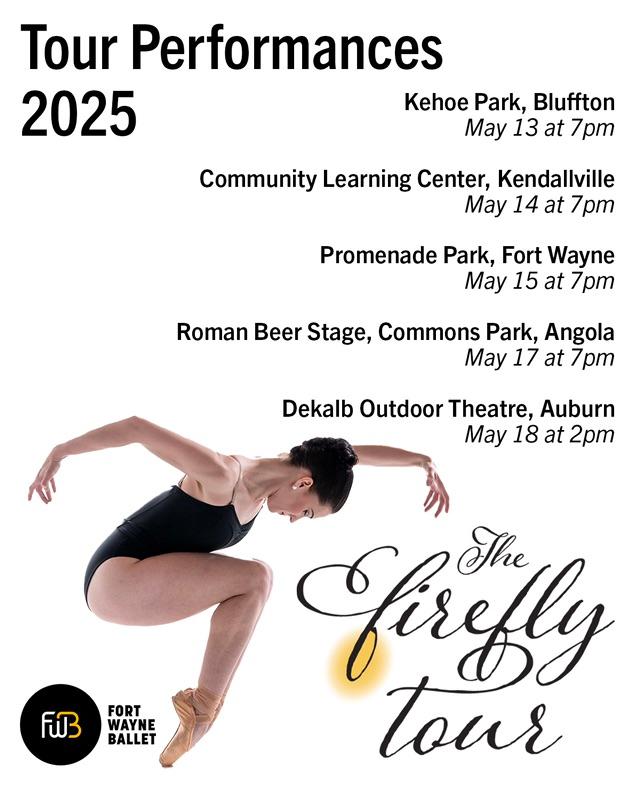 Fort Wayne Ballet Bringing Free Firefly Tour Performances To Angola, Kendallville, Auburn