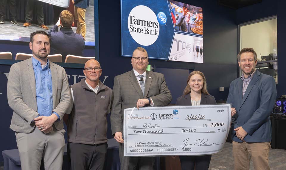 Trine Students Win Storm Tank Competition With Recycling, Laundry, Running Apps