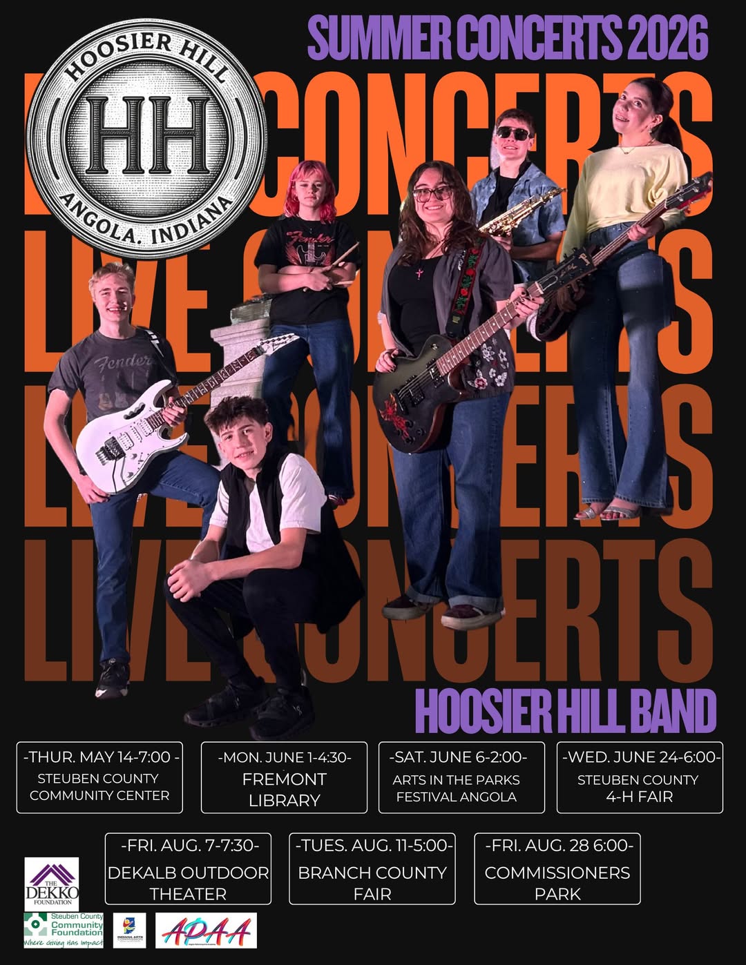 Hoosier Hill Band To Perform '70s-Themed Concert In Angola