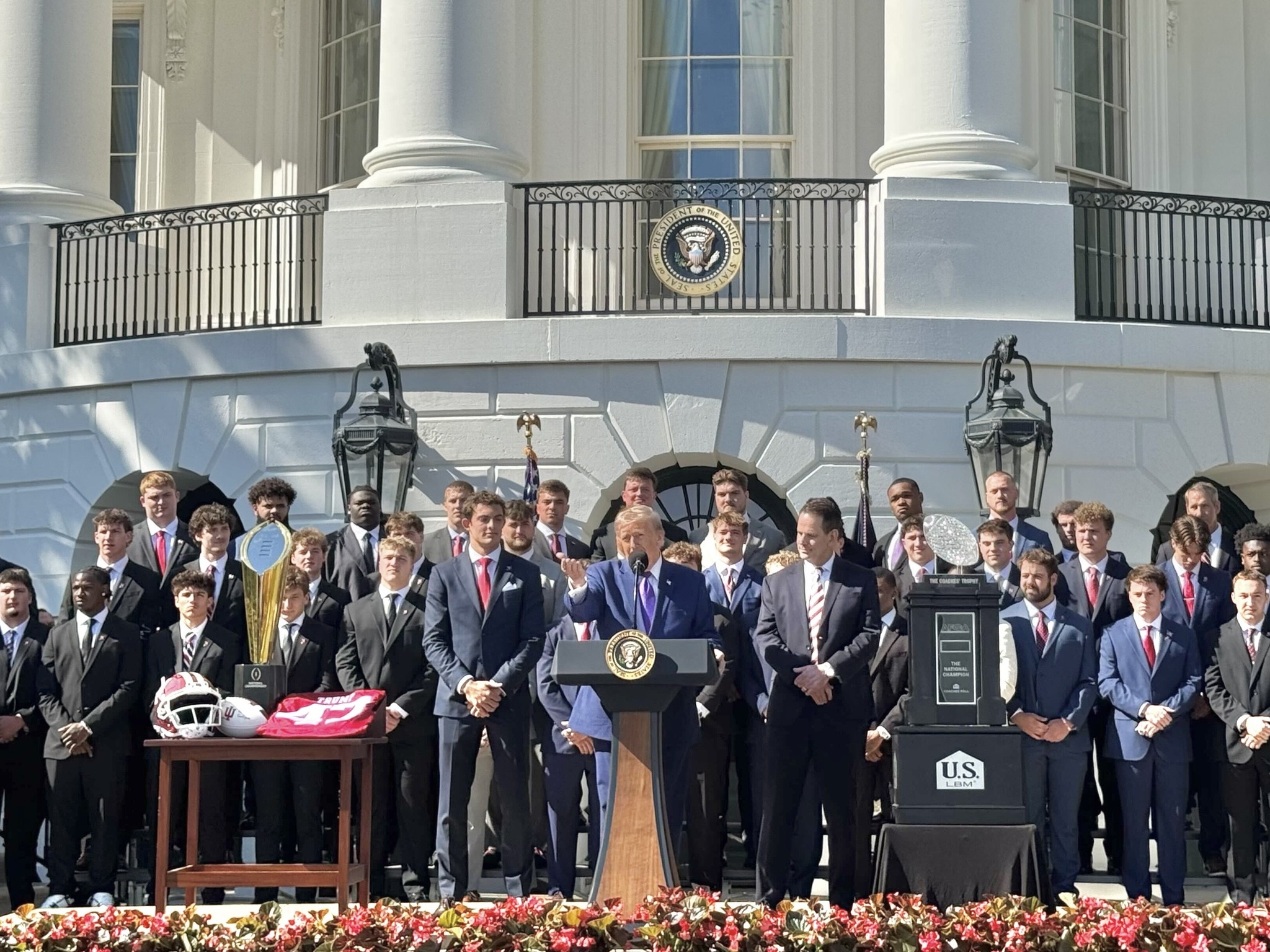 Indiana Lawmakers Join IU Football Team At White House Championship Celebration