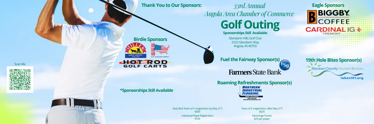 Angola Chamber Golf Outing Offering Early Bird Registration Discount