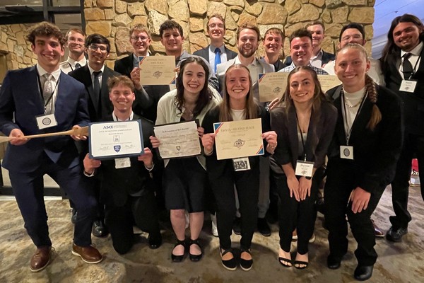 Trine Students Bring Home Awards From Regional Civil Engineering Symposium