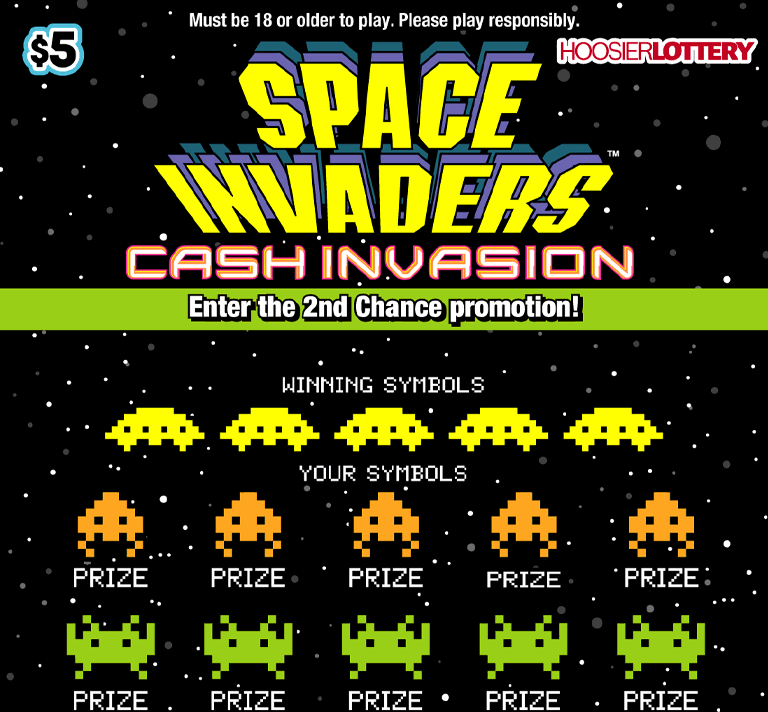 Hoosier Lottery Suspends Space Invaders Scratch-Off Sales