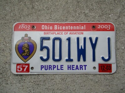 Ohio House Backs Purple Heart License Plate Bill For Surviving Spouses