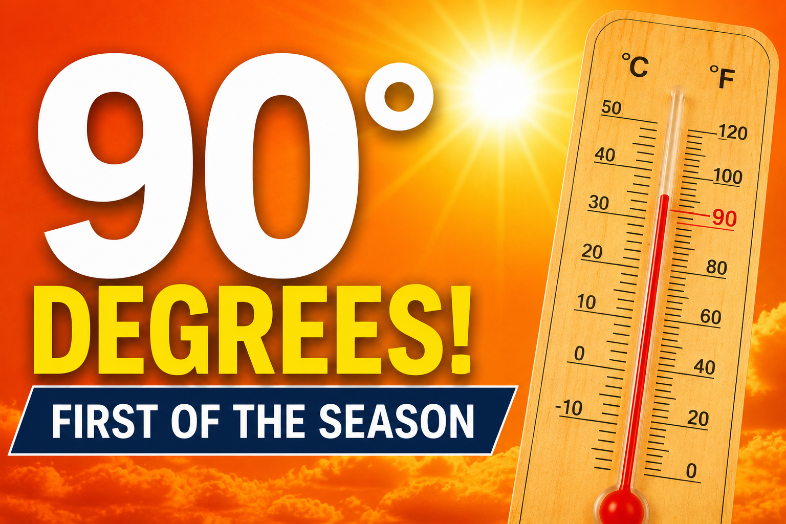First 90-Degree Temperatures Of The Season Expected This Week