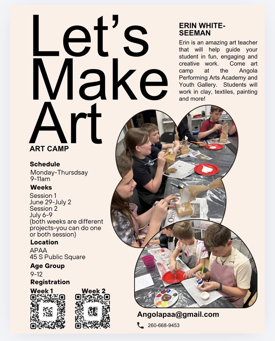 Art Camp Registration Opens At Angola Performing Arts Academy