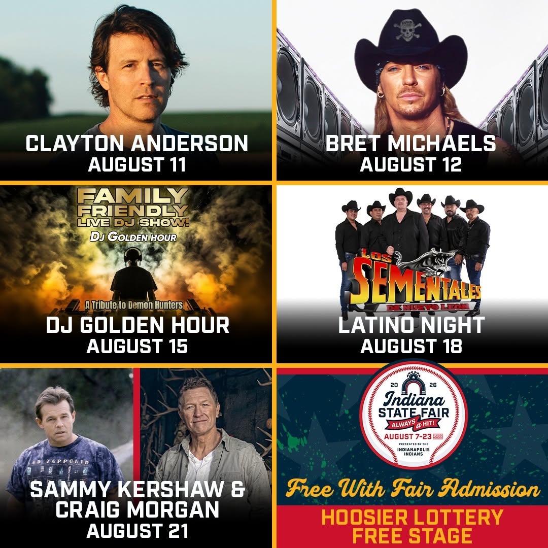 Indiana State Fair Announces Final Free Stage Concert Lineup