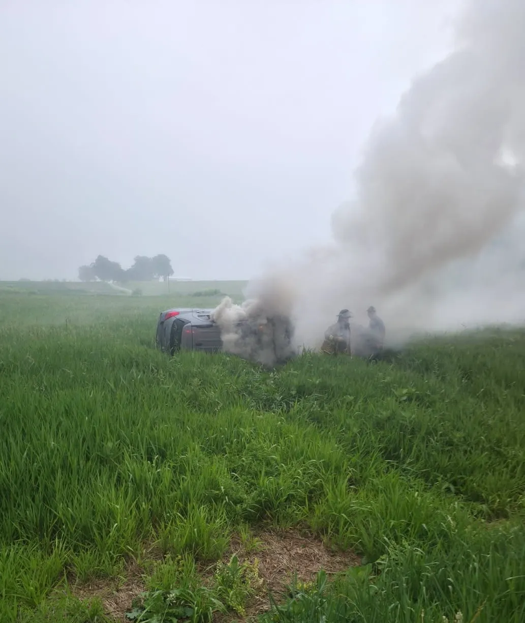 Troopers, Civilians Rescue Driver From Burning Vehicle In Fulton County