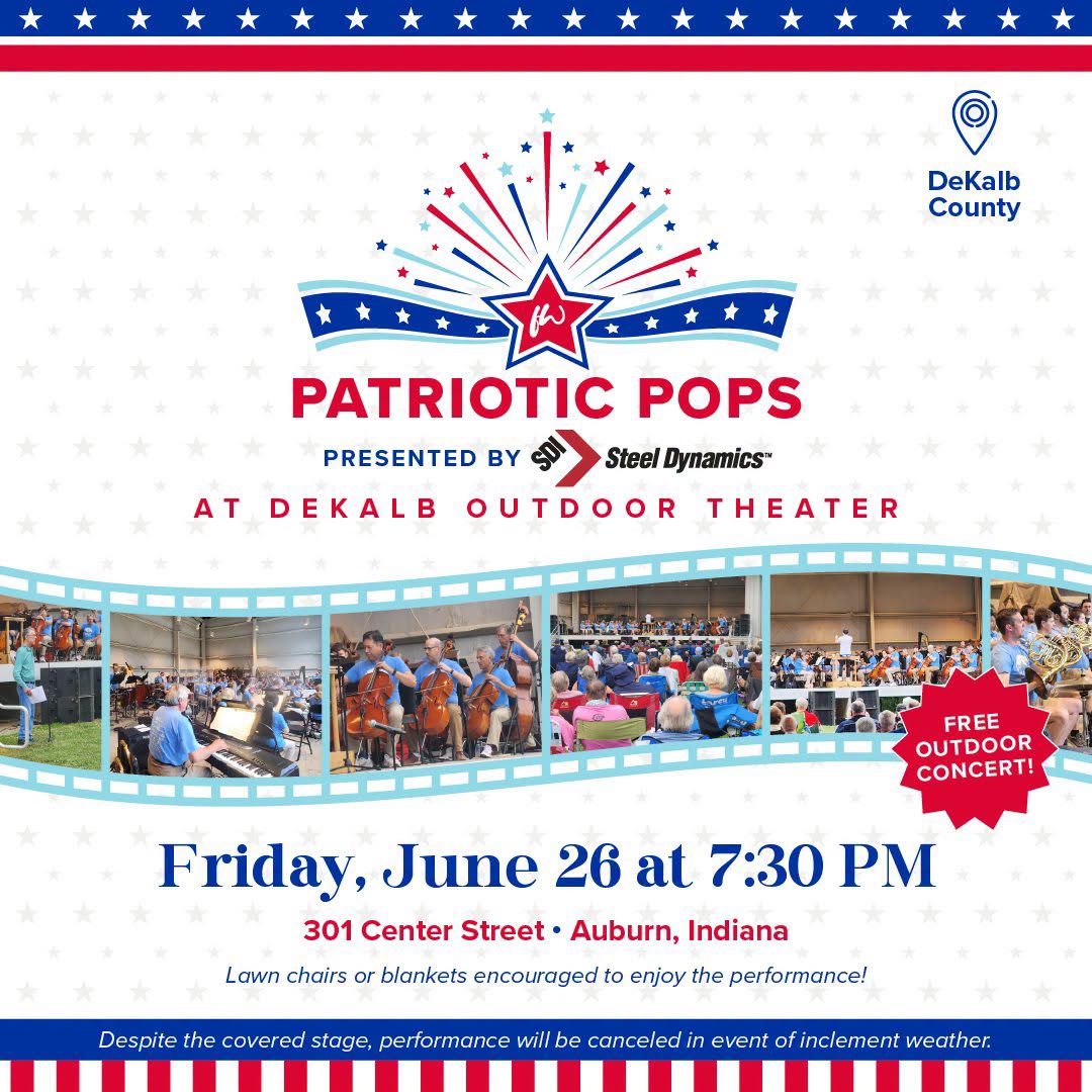 Fort Wayne Philharmonic Returns To DeKalb Outdoor Theater Friday