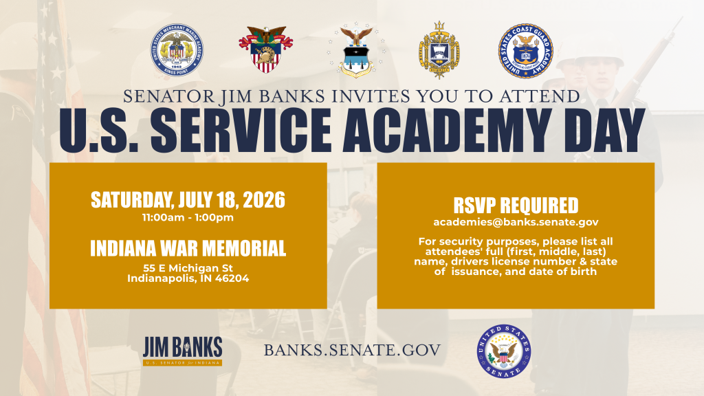Military Academy Information Event Planned for Indiana Students
